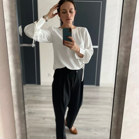 New Silver Bar Long Tassel Earrings - Picture 5 of 7